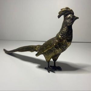 Vintage MCM Large Brass Roadrunner Figurine